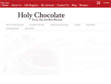 Tablet Screenshot of holychocolate.com